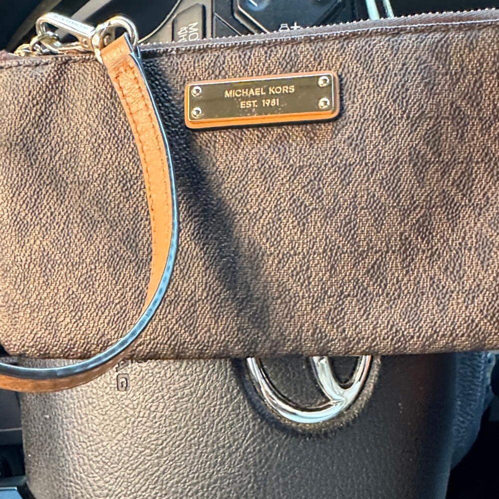 Michael Kors Dark Brown Wristlet
